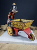 Extrém ritka Goofy 1930-40s ( Louis Marx & Co ) óraműves lemezjáték