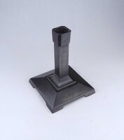 2B213 Antik jelzett német art deco öntöttvas gyertyatartó 15.5 cm