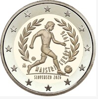 Szlovákia 2026-os 2 eurós emlékérme. Csehszlovákia győzelme az EB-n