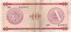 10   Peso   Kuba  A képen látható állapotban