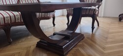 Elegáns art deco dohányzóasztal – 1930-as évek – kiváló állapotban