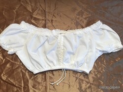 ALPPHORN - DIRNDL - BLÚZ - hossz - 22 cm - mell - 80 cm - PAMUTVÁSZON - HIBÁTLAN