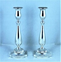 REMARKABLE SILVER CANDLE HOLDER PAIR, NEW YORK!!!
