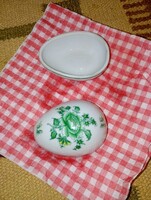 Herendi porcelán tojás bonbonier (ékszertartó dobozka), a rendkívül népszerű és klasszikus zöld Appo