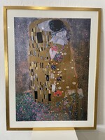 Gustav Klint nyomat A csók