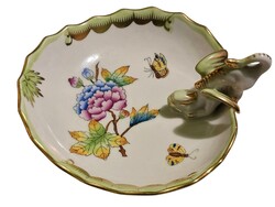 Viktória mintás Herendi porcelán hamutál