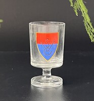 Ritka retro Vasas SC talpas üvegpohár / sportrelikvia az 1970/80-as évekből