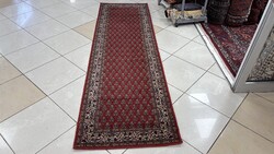 4486 KIÁRUSÍTÁS  Mir mintás gyapjú perzsa futó szőnyeg 70X240CM