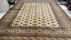 4449 HATALMAS BOKHARA MINTÁS GYAPJÚ PERZSA SZŐNYEG 300X400CM