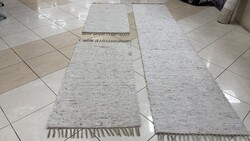 4243 Tisztított 3DB-OS Futó GYAPJÚ Szőnyeg Szett 70X320+2X70X140CM