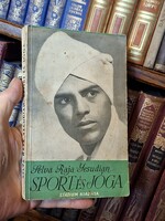 SELVA RAJA YESUDIAN:SPORT ÉS JÓGA -STÁDIUM KIADÁS 1942 extrém ritka ilyen állapotban!!!