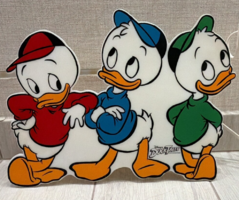 Ritka vintage Walt Disney Kacsamesék falilámpa – 1988, működő