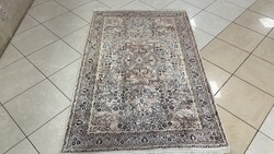 4412 ÁLOMSZÉP Kasmíri hernyóselyem Isfahan kézi perzsa szőnyeg 120X185CM