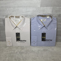 Renew bézs és kék férfi ing szett, XL-XXL