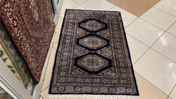 4113 Pakisztáni Moud selyemkontúros kézi gyapjú perzsa szőnyeg 81X127CM