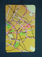 Kártyanaptár,Állami Biztosító,Budapest,térképes, 1982   (8)