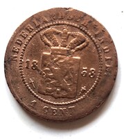 Holland kelet india 1 cent 1858 (ZU128)