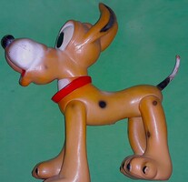 1963.BISERKA ZAGREB WALT DISNEY©- PLÚTÓ GUMI FIGURA - NAGY MÉRET 30 cm LÁBAI MOZOGNAK RITKA HIBÁTLAN