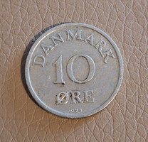 Dánia 10 öre, 1958