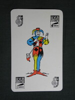 Kártyanaptár,Hajdú üdítőital,Debrecen élelmiszer vállalat,grafikai,Jolly joker, 1981   (8)