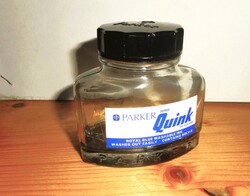 Régi PARKER Quink tintásüveg (hibátlan)