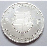 Magyarország,5 forint 1966 PP - Kabinet aUNC+ ezüst 13g835
