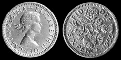 E 1138 Egyesült Királyság (Anglia) 6 pence 1955