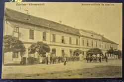 Hollóházi Postcards of Vas County. Körmend. Crown - hotel and coffeehouse, ca. 1905.