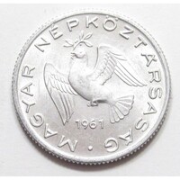 Hungary, 10 fillér 1961 EF+ aluminum