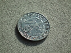 Németország, horogkeresztes birodalmi nikkel 50 Pfennig (Reichspfennig), 1938 J