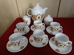 Alföldi porcelán, 15 darabos kávéskészlet. Jókai