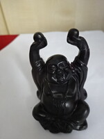 Fekete buddha szobor, magassága 6,5 cm. Jókai