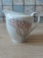 Német porcelán kiöntő (krókusz virággal)