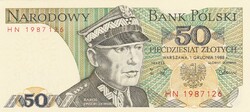 50  Złoty  1988  Lengyelország  A képen látható Szép Új állapotban