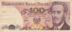 100   Złoty   1976   Lengyelország  A képen látható állapotban