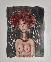 Győrfi András - 50 x 40 cm olaj, akril, karton