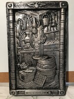 KÉP - 3 kg - ANGOL - ÖNTVÉNY - 41 x 26 x 3 cm - SZATÓCSBOLT - RÉGI - KÜLÖNLEGES - EGYEDI
