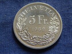 Svájc 5 Franc 1982 Emlékveret - 100 éves a Gotthard vasútvonal