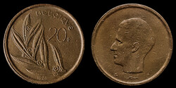 E 1617 Belgium 20 franc 1981 Baudouin I