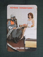 Kártyanaptár,Magyar Tűzoltóság,Szarvas,női modell, 1983   (8)