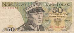 50  Złoty   1975   Lengyelország   A képen látható állapotban