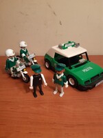 Playmobil rendőrautó és motorosok