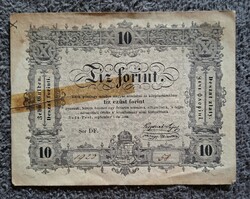 1848 Kossuth 10 Forint.  Képeken látható állapotban!