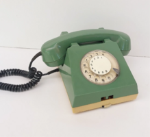 Retro zold telefon, asztali telefon