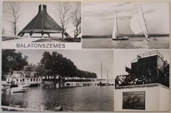 Képeslap, Balatonszemes, részletek(P15)
