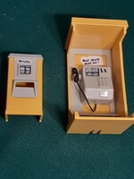 Playmobil telefonon fülke és ATM.