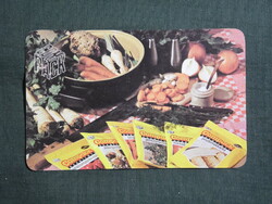 Kártyanaptár,Compack csomagoló vállalat,fűszerek, 1984   (8)