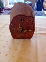 FA-TIME egyedi, kézműves fa asztali óra (Rönkóra) – Hibátlan!