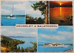 Képeslap, Balaton, részletek (P15)
