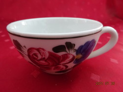 Lilien porcelán Ausztria, kézzel festett teáscsésze, átmérője 9 cm. Vanneki!